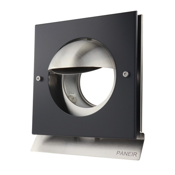 Edelstahl-LüFtungsgitter Wetterschutzgitter Abluftgitter Flansch Kappa 150 Black-image