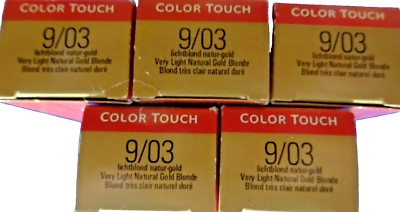 Wella Color Touch Intensiv-Tönung PURE NATURALS 9/03 lichtblond 5 X 60 ml =300ml