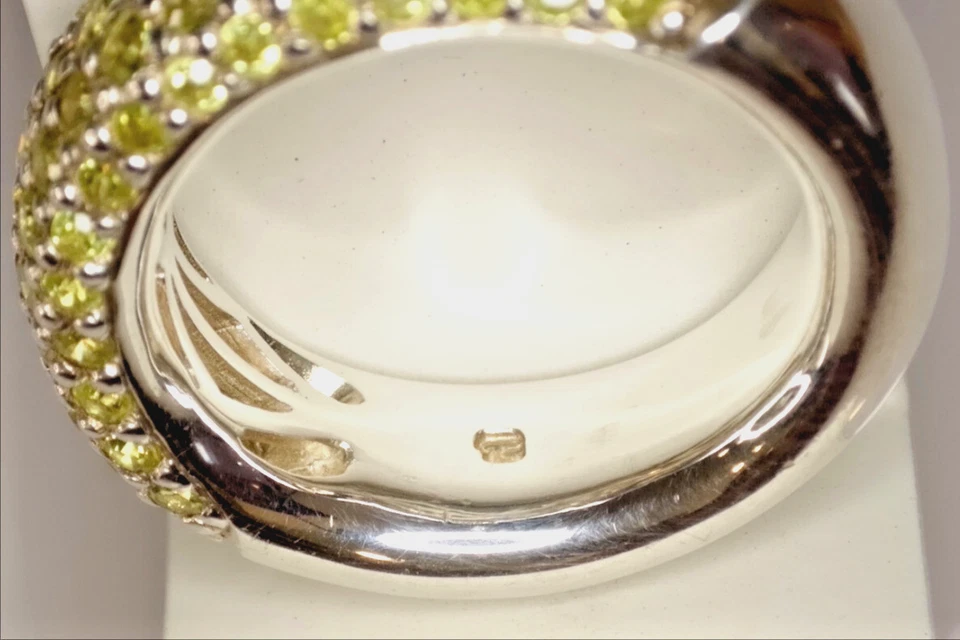 Thomas Sabo Vintage Ring Bandring silber Pavé hellgrün TR1462, Gr. 56 - Bild 4 von 4