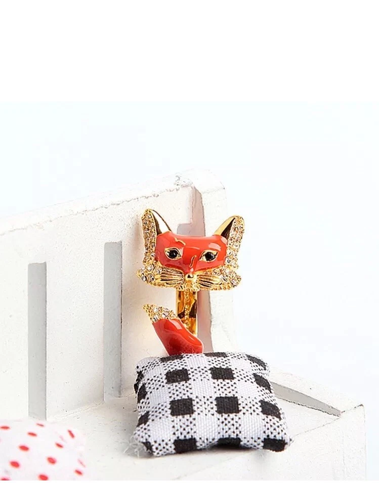 Kate Spade New York 12K Gold-Plated ‘Into The Woods’ Fox Wrap Ring, Sz 7 New - Image 3 of 4