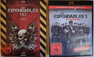 The Expendable 1&2 (Steelbook) + 3 Blu-ray  Bluray Blu ray  = Trilogie