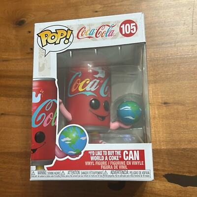 NIB Coca Cola Can I'd Like to Buy The World a Coke 105 Pop Funko