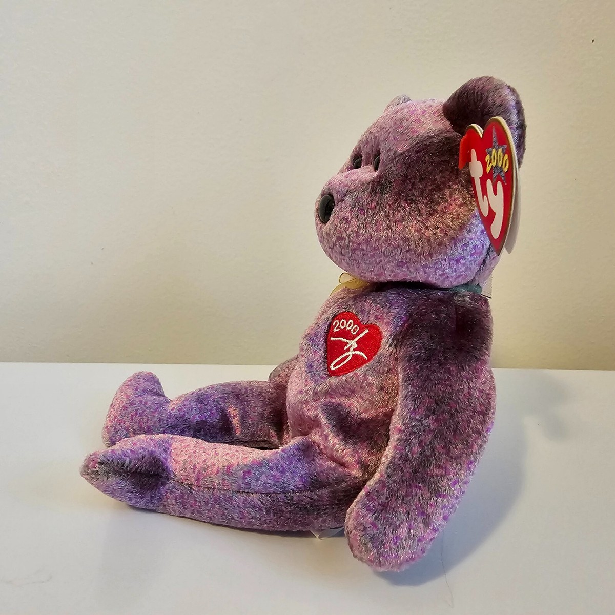 TY 2000年モデル パープルベア Vintage TY Beanie Baby 2000