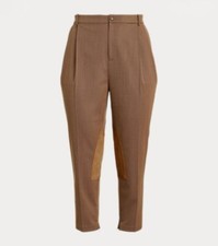 Lauren Ralph Lauren Pleated Bi-Stretch Jodhpur Riding Trouser Pant