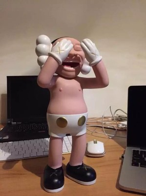 Kaws Original Fake Yue Minjun MOT Replica Figure | eBay