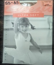 CAPEZIO Ultra Soft FOOOTED Dance Tight 1815X Fits Size 2-6 LSN Light Suntan