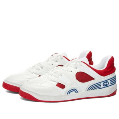 Gucci Basket Fabric Aged Low 'White Demetra Red' Men's 697882-2SHJ0-9090