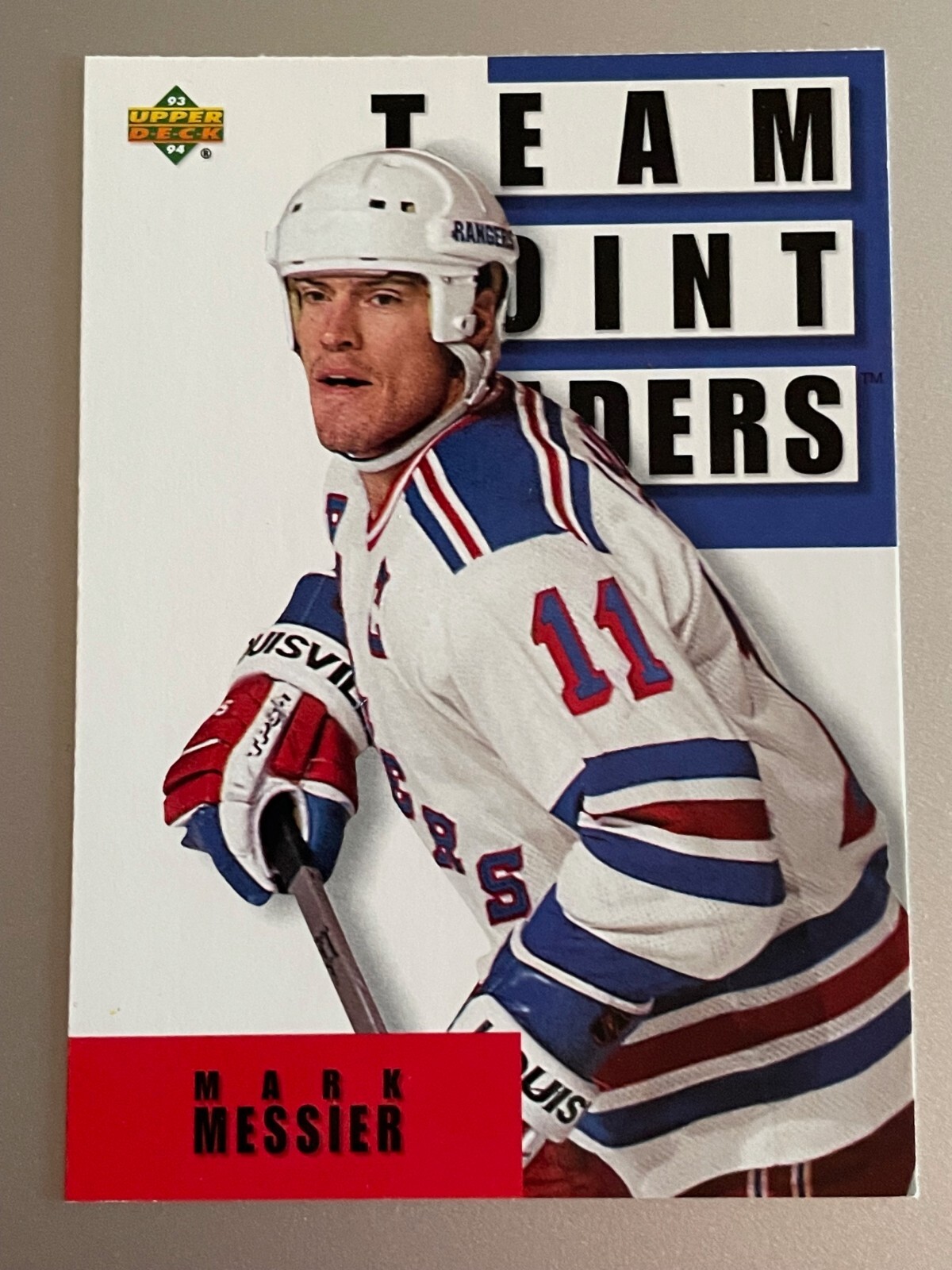 1993-94 Upper Deck Mark Messier #298a HOF Hockey Card