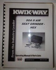 Kwik Way Sga Ii Air Valve Seat Grinder Set Manual