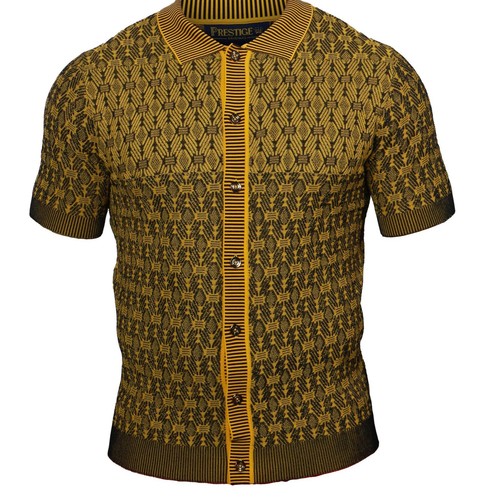 Prestige CMK-382 Short Sleeve Knit Black - 第 1/7 張圖片