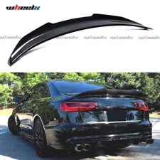 FOR 2012-18 AUDI A6 S6 C7 C7.5 PSM STYLE CARBON FIBER DUCKBILL TRUNK SPOILER LIP