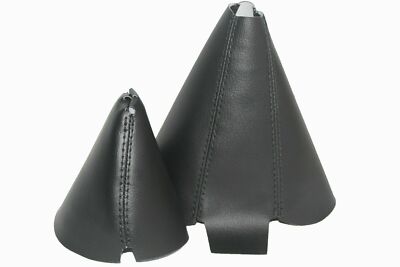 Black Vinyl Manual & Emergency Brake Boot SET For 90-96 Nissan