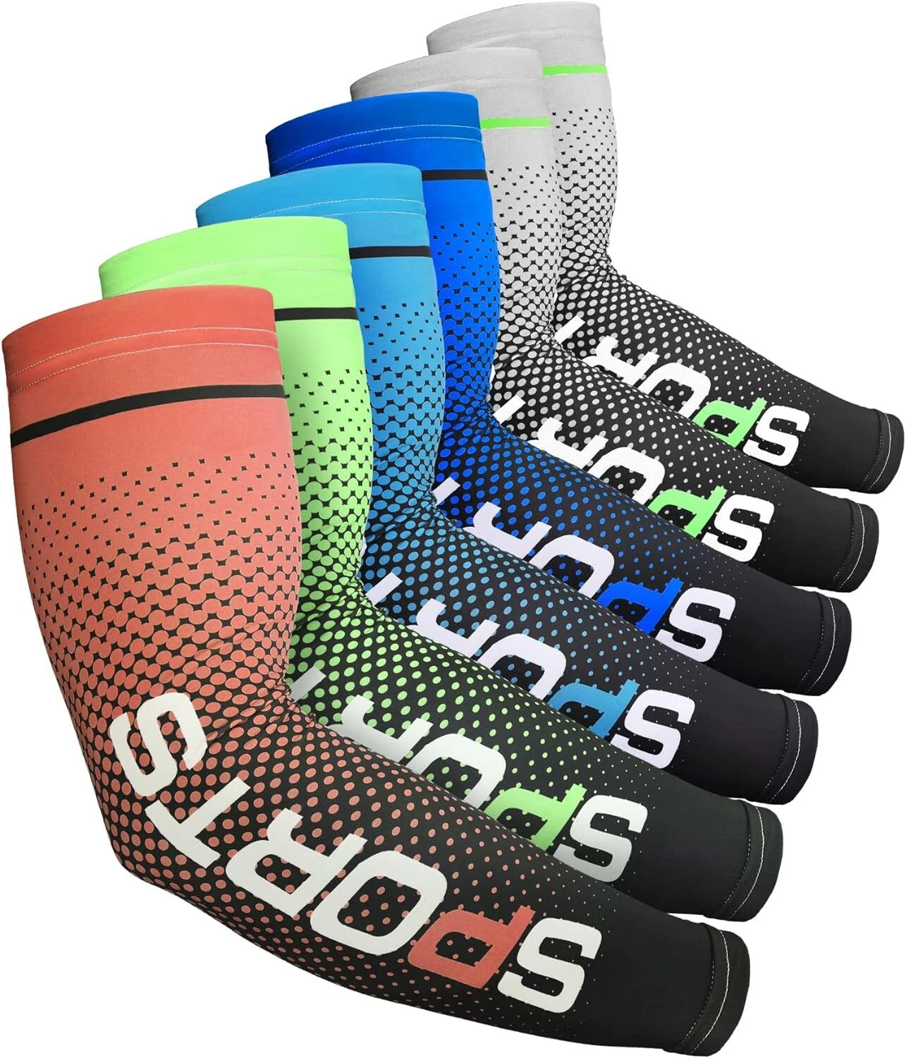 6 Pairs UV Sun Protection Arm Sleeves Cooling Sports Sleeve Anti Slip Cool
Opens in a new window or