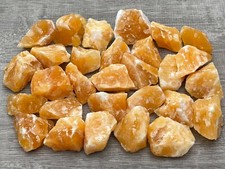 Grade A++ Orange Calcite Rough Natural Stones, 1-2