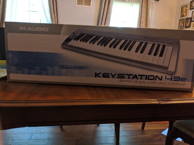 M-Audio Keystation 49e USB 49-Key MIDI Controller Original Box, Guide, Cable