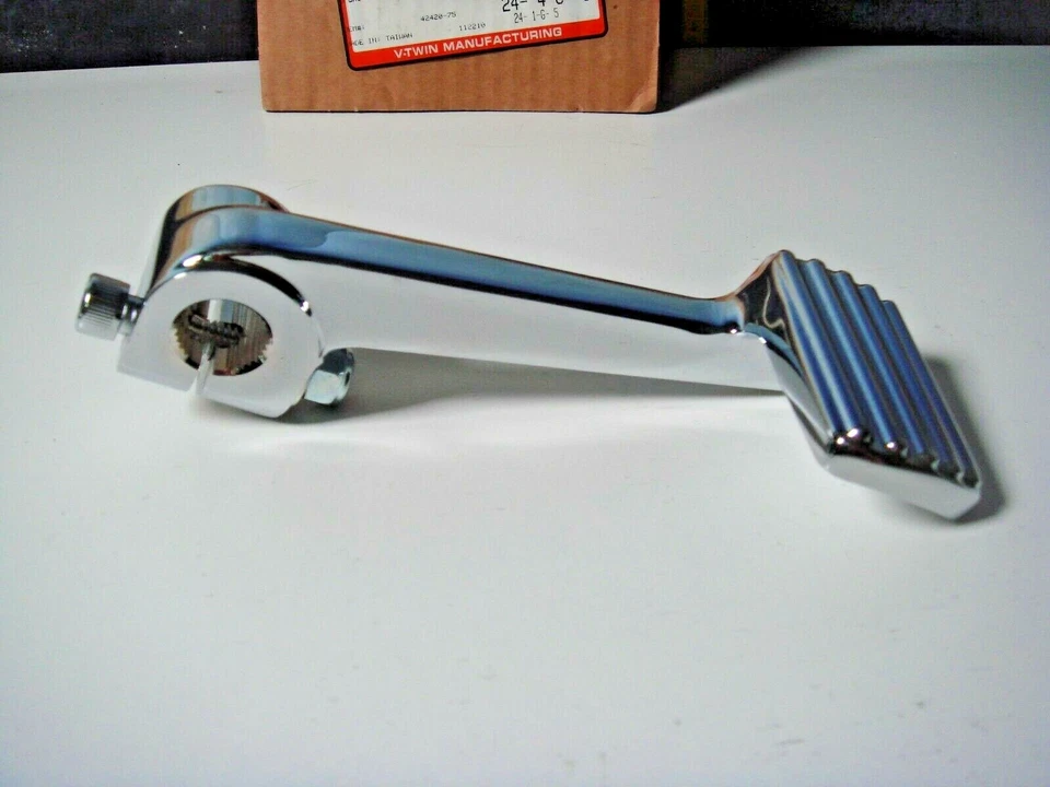 Pedal de freio Harley XL Sportster 1000 cromado 1975-1976 42420-75 V-Twin 23-0400 E3 - Imagem 3 de 4