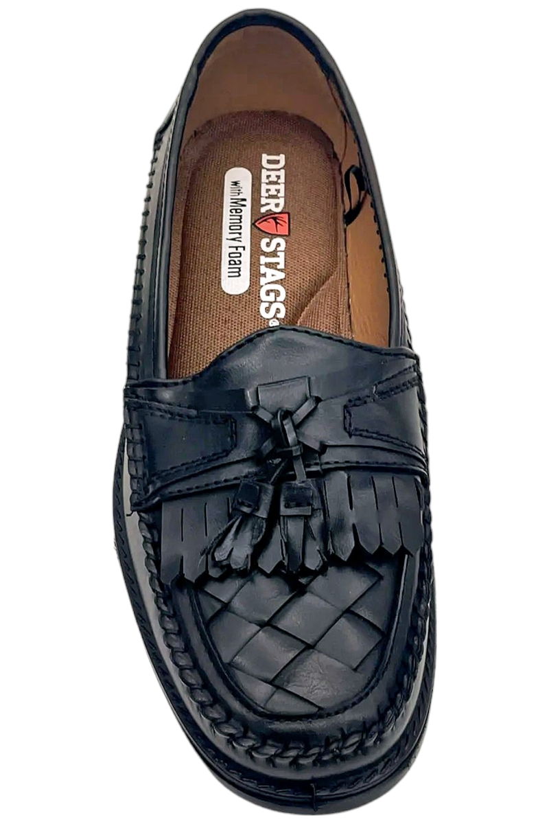 (取寄) ディアスタッグズ メンズ ハーマン タッセル ローファー Deer Stags men Deer Stags Herman Tassel Loafer Jet Black Simulated Leather Deer Stags Men's Herman Tassel Loafer Black | eBay