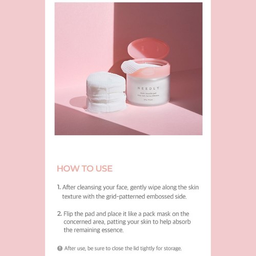 Needly Anti-Trouble Pads 60 Sheets | Exfoliating BHA PHA | Acne & Pore Care | K- - Bild 8 von 12