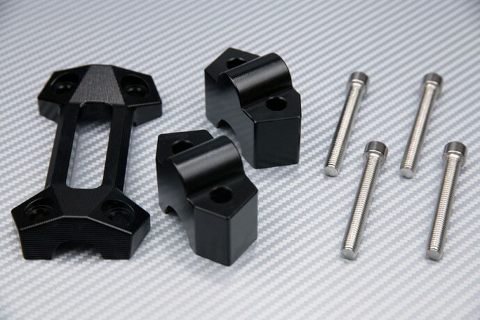 Pontets de rehausse guidon Kawasaki Z300 pour soulager le dos et les poignets