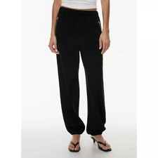 Babaton Women's Elastic Waistband High Rise Crepe Crossroad Pant Black Size XXS