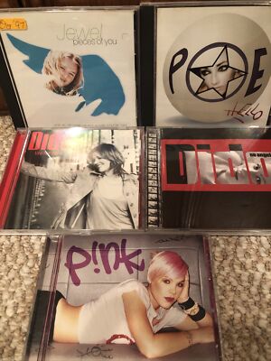 90s Alt Rock Female 5 cd lot: jewel, dido, pink, poe