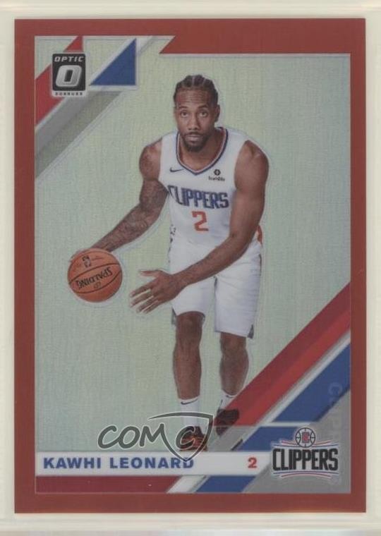 2019-20 Panini Donruss Optic Red Prizm 41/99 Kawhi Leonard #30