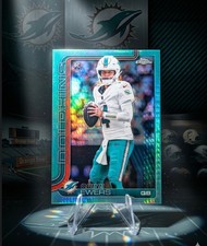 2025 Topps Chrome QUINN EWERS RC REFRACTOR #316 Rookie Miami Dolphins