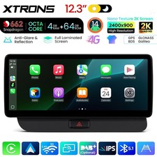 2K 12,3” Android Autoradio für Audi Q5 Qualcomm 8-Kern 4G+64GB GPS Navi CarPlay+