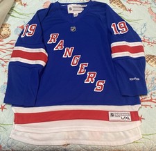 NEW YORK RANGERS YOUTH L-XL REEBOK HOCKEY JERSEY #19 BRAD RICHARDS Official 