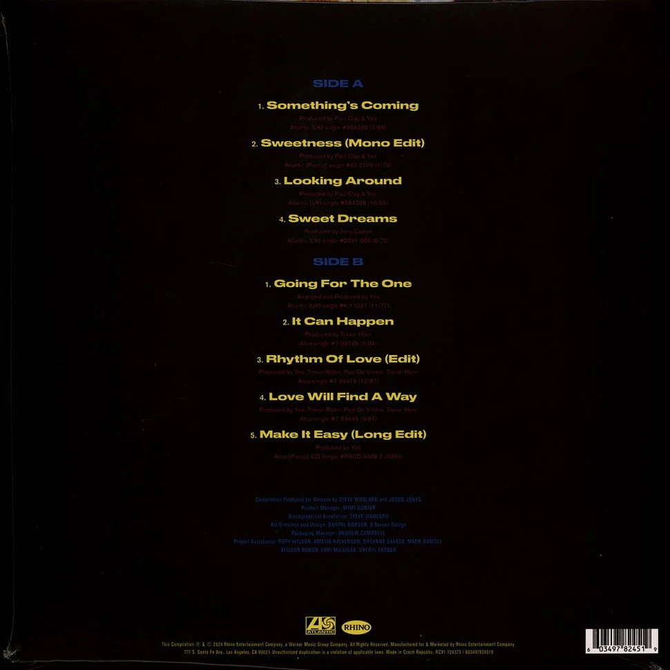 Yes - Yes Singles 2 Splatter Vinyl Edition (2024 - Original)