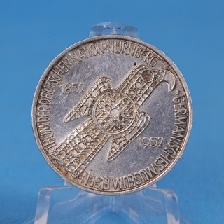 Deutschland 5 Mark 1952 D Germanisches Museum Silber ss vz