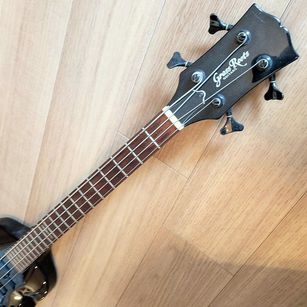 GrassRoots G-JV-58 Black ESP Metal Rock 1995 Violin Bass Vintage