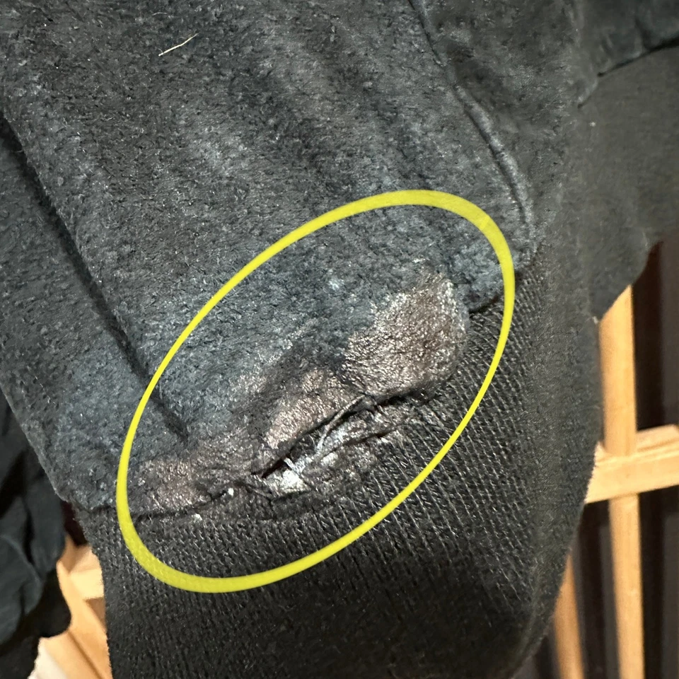 Chaqueta de cuero Brandy Melville para mujer talla única negra cremallera completa DEFECTUOSA Foto 3 de 4