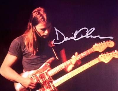 David Gilmour Signed PINK FLOYD 8x10'' Authentic Original Autograph + COA