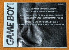 Nintendo Game Boy Consumer Information Booklet Manual DMG-USA 1st Print