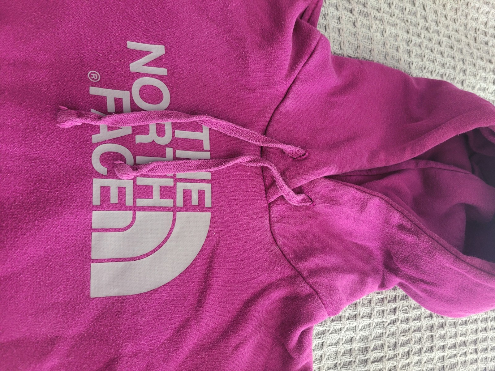 The North Face Hoodie Womens Size Medium Outdoor Big Logo Cotton Blend  thumbnail 2