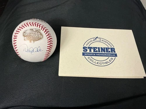 DEREK JETER NY YANKEES Signed Rawlings 2003 WORLD SERIES Baseball STEINER