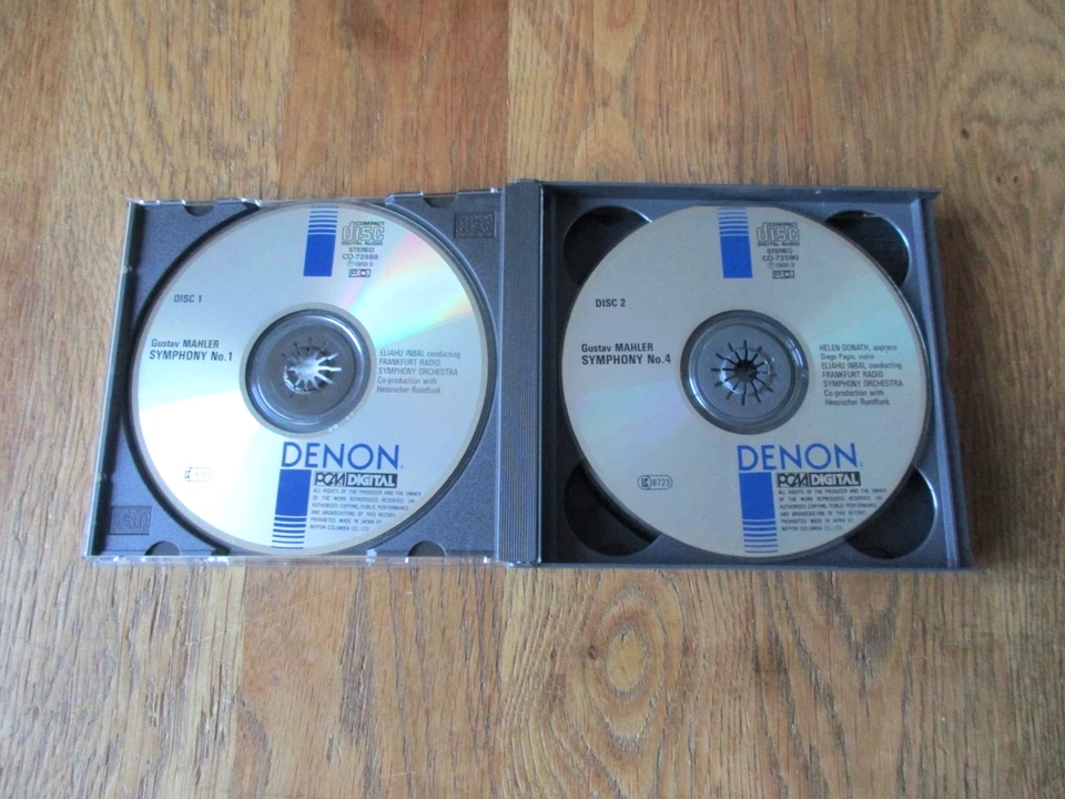 Mahler - Complete Symphonies / Inbal / Denon/PCM 72589-604 Ed1 16CD 1988 No Ifpi - Image 4 of 4