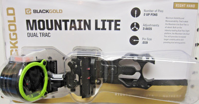 Black Gold Mountain Lite Dual Trac 2 Pin .019'' RH Bow Sight