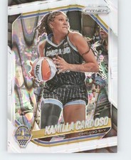 2025 Panini Prizm WNBA - Kamilla Cardoso #89 White Seismic Prizm