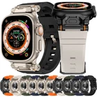 Silicone Rugged Sport Band For Apple Watch Ultra 3 11 10 9 8 SE 42/44/45/46/49mm
