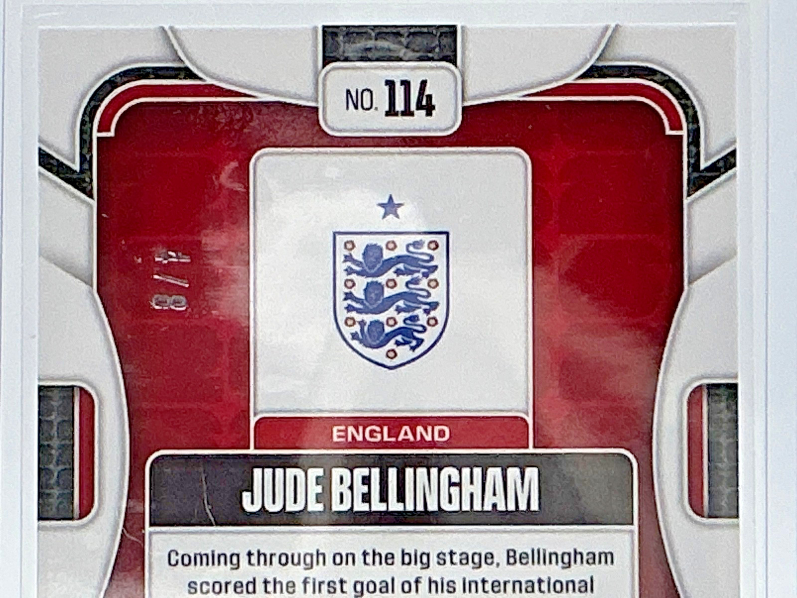 Jude Bellingham 2026 Panini Prizm FIFA World Cup BLACK GOLD 4/8 SSP #114 England view 11