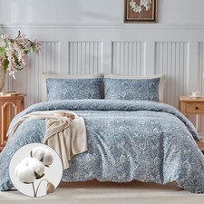 Cotton Duvet Cover Queen Size - Queen 90 90 inch 07 - Grey No Comforter 