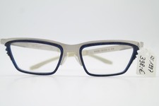 Occhiali vintage TATTOO swinger argento blu montatura angolare eyeglasses