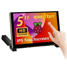 iPistBit 5 Inch HDMI Monitor 1024x600 LCD Touch Screen Display Mini Small Monito