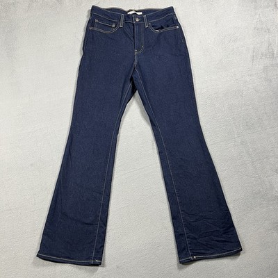 Levis Jeans Womens 30 Blue 725 Bootcut High Rise Dark Wash Stretch Denim