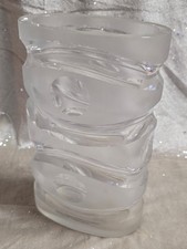 Oval 2,1 kg Glas Vase Tischvase Blumenvase h = 21 cm