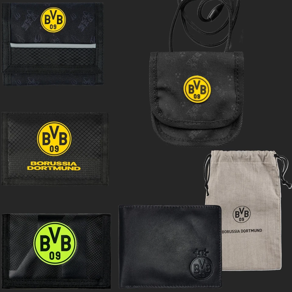 Geldbörse Borussia Dortmund Geldbeutel Börse Brustbeutel Kartenhülle Damen BVB - Bild 4 von 4