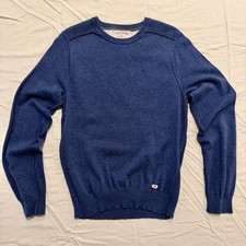 JOHN VARVATOS Men's Converse Blue Sweater Sweatshirt Long Sleeve, Size 1 SMALL