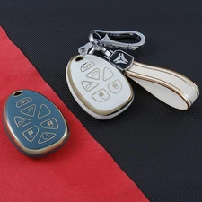 For 2007-2014 Chevy Tahoe Suburban GMC Yukon 6B TPU Smart Key Fob Cover OUC60270